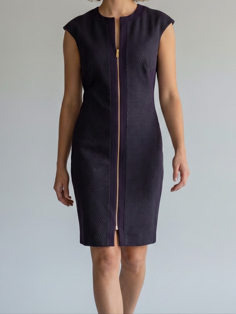 Ted Baker London Reikod Sleeveless Navy Zip-Front Women’s Shift Dress 2